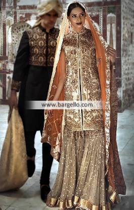 Asian Wedding Gharara Dresses Designer Gharara Floral Park New York NY USA