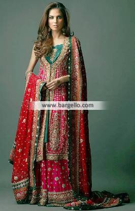 Pakistani Bridal Sharara Dresses Telford UK