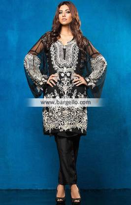 Embroidered Black Color Dresses Imra