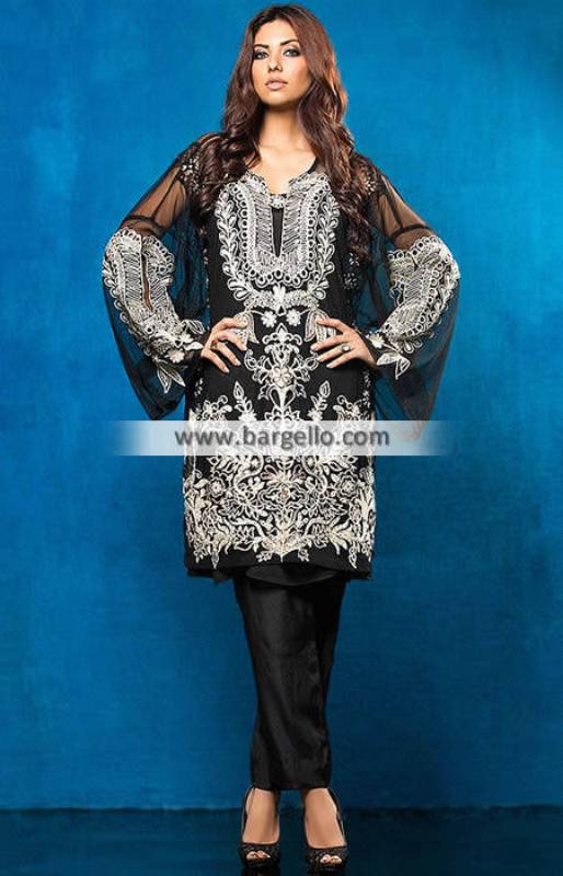 Embroidered Black Color Dresses Imra
