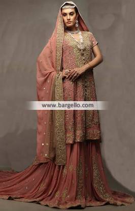 Designer Bridal Lehenga Pink Color Bridal Dresses Batavia New York NY USA