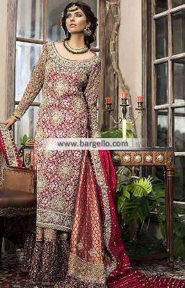 Latest Mifrah Bridal Dresses Kew Garden New York NY USA Burgundy Bridal Dresses