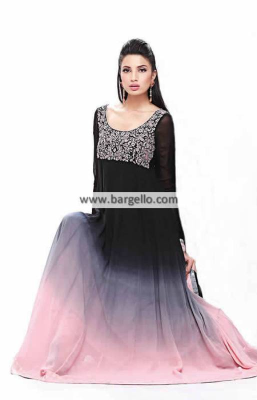 Black Anarkali Dresses Paris France Zubair Hassan Dresses