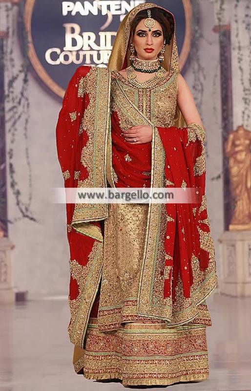 Pakistani Bridal Lengha, Bridal Lengha Katy, Bridal Lengha Texas, Bridal Lengha USA, Designer Mehdi, Mehdi Bridal Wear, Mehdi Wedding Dresses, Designer Mehdi Collection, Lehenga, Sharara, Gharara