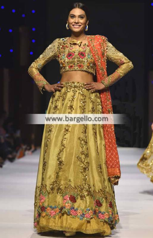 Exquisite Embellished Bridal Wear Lehenga Artesia California CA USA Pakistani Indian Bridal Lehenga