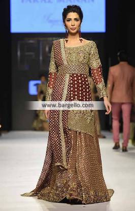 Faraz Manan | Bridal Dresses Collection 2015 Pakistani Bridal Sharara Dresses Arizona