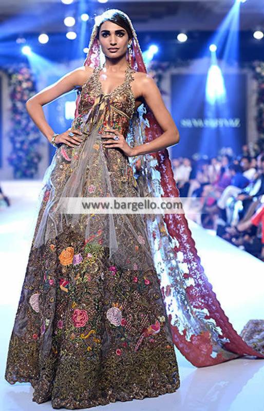 Pakistani Wedding Gowns 2015 San Francisco California CA USA Sana Safinaz PLBW