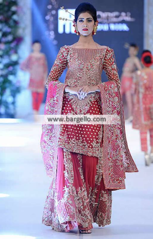 Pakistani Bridal Sharara Dresses Baltimore Maryland USA Pakistani Wedding Sharara Dresses 2015