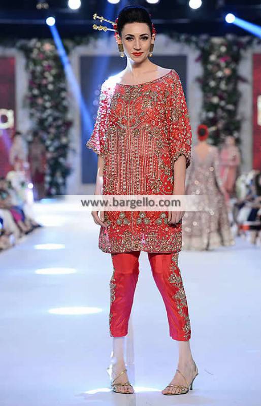 Yumna Zaidi in red designer frock | Pakistani dresses, Pakistani dress  design, Red dress design
