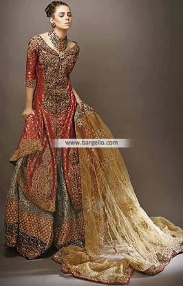 Bridal Wedding Lehengas by Nilofer Shahid Dresses Glasgow Scotland