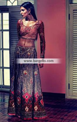 Asian Wedding Lehenga Dresses Baltimore Maryland USA Teena Durani Dresses