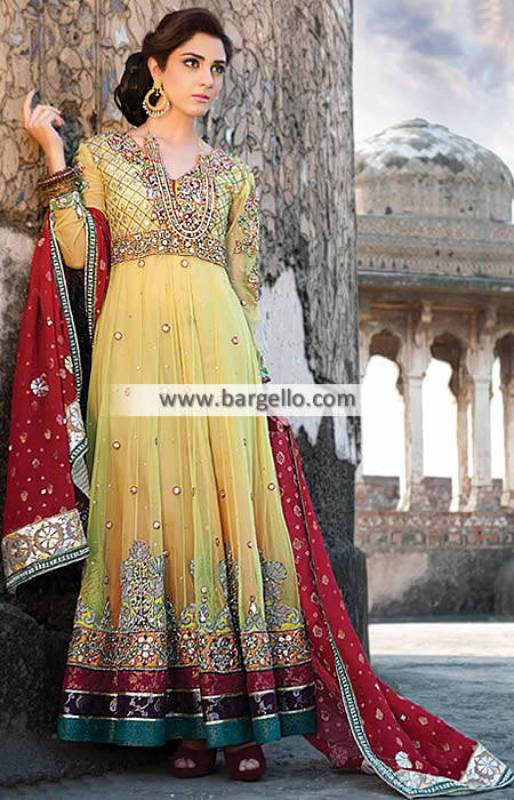 Glamorous Embellished Anarkali Dresses Woking UK for Wedding and Special Occasions