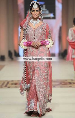 Pink Bridal Lehenga Decatur Georgia USA Wedding Lehenga Rukhsati Ceremony Lehenga