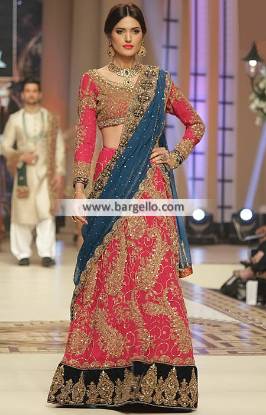 Charming Bridal Lehenga Dresses Diamond Bar California CA Pink Bridal Dress Aisha Imran Dresses TBCW