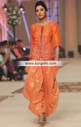 Attractive Party Dresses Northridge California CA US Dholki Dress Mehndi Dress Hajra Hayat TBCW 2014