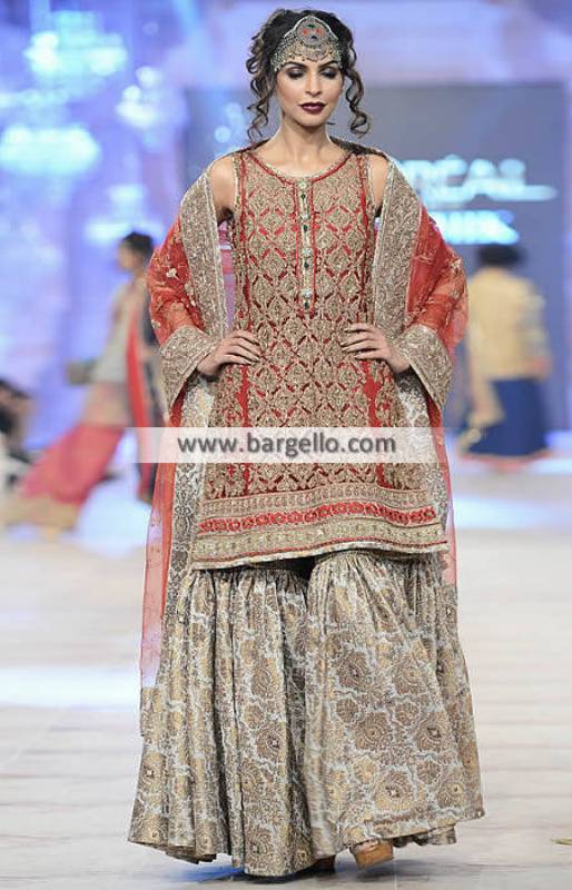 Dark red online indian bridal dress