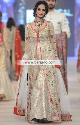 Pakistani Bridal Gharara Dress Houston Texas USA Walima and Special Occasions Bridal Gharara