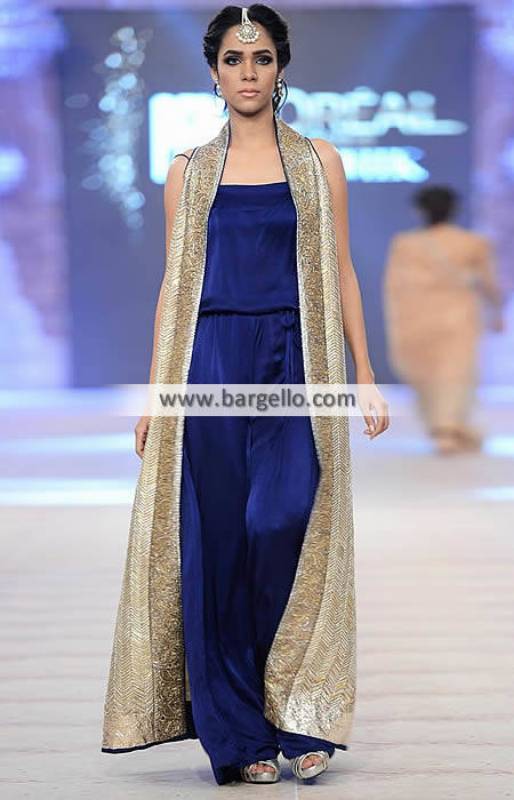 Stylish Jumpsuit Party Wear Designer Jumpsuit Nida Azwer PFDC 2014