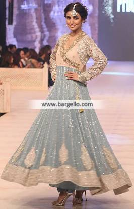 Enchanting Anarkali Dress Angrakha Dresses Wedding Event Dresses Nida Azwer PFDC 2014