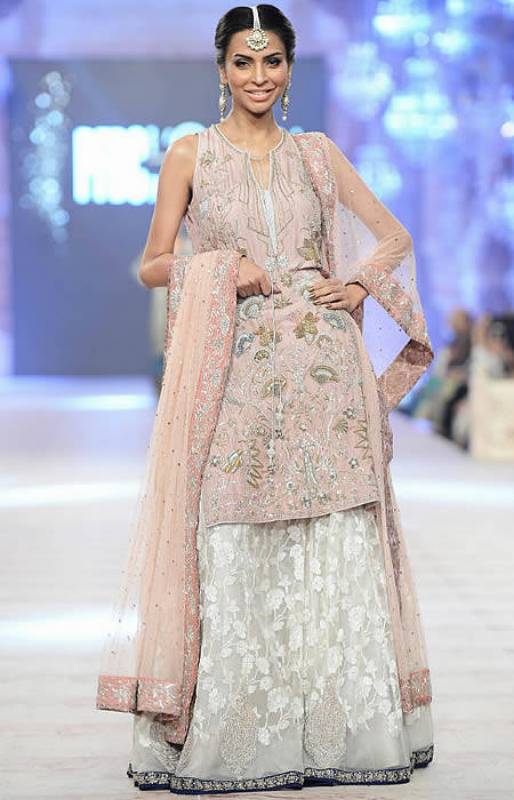 Flattering Sharara Dress Pakistani Lehenga Dress Engagement Dress Nida Azwer PFDC 2014