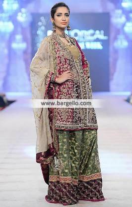 Nickie Nina Sharara Outfits Wedding Sharara for Reception PFDC 2014