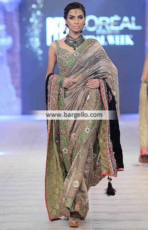 Fabulous Bridal Saree Wedding Dress Pakistani Saree Nickie Nina New Collection PFDC