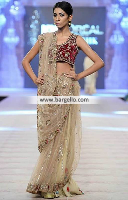 Astounding Saree for Wedding Dress Special Events Misha Lakhani Saree Collection 2014