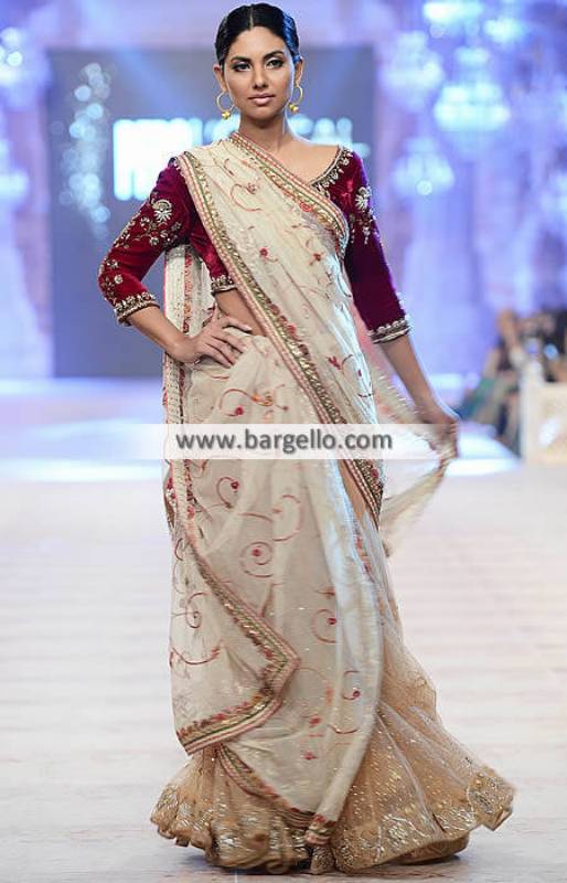 Misha Lakhani Wedding Saree Collection Formal Saree Pakistani Designer Saree