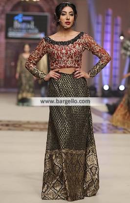 Pakistani Lehenga Dresses Elegant Lehenga Party Lehenga Saira Rizwan Bridal Collection TBCW 2014