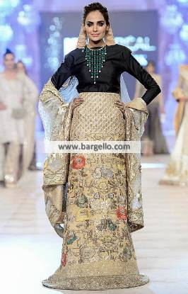 Fancy Lehenga Dress New Bride Dresses Mahgul Collection at PFDC L Oreal Paris Bridal Week 2014