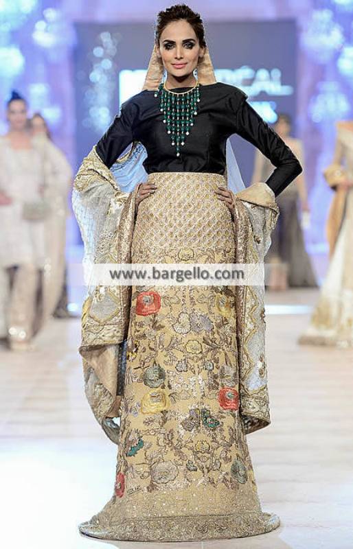 Fancy Lehenga Dress New Bride Dresses Mahgul Collection at PFDC L Oreal Paris Bridal Week 2014