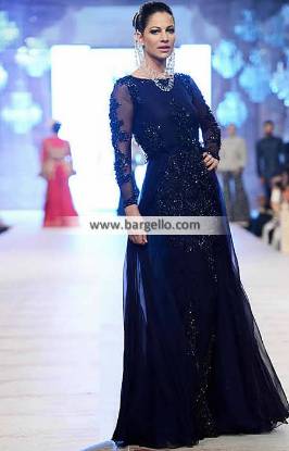Pakistani Party Dresses HSY Evening Dresses Embellished Party Gown