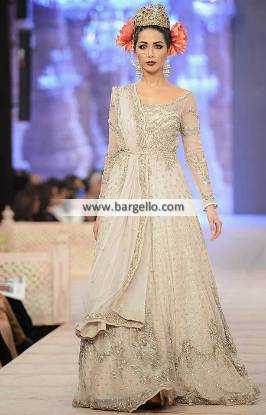 Indian Pakistani Bridal Dress for Reception and Valima Fahad Hussayn Bridal Collection PBCW 2014