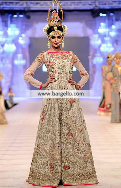 Fahad Hussayn Anarkali Outfits Bridal Anarkali Heavy Embellished Anarkali Outfit PFDC 2014