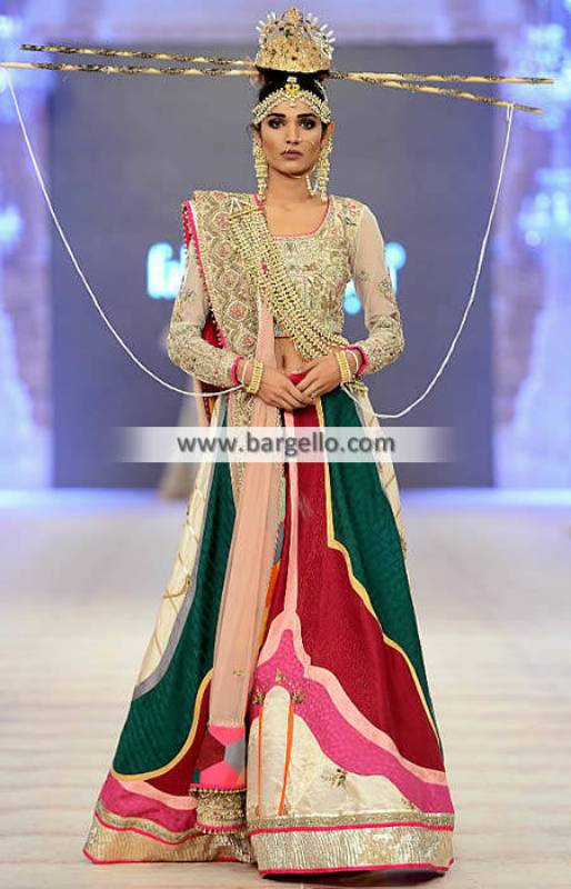 Fahad Hussayn Bridal Lehenga Marvelous Bridal Dresses for Reception and Walima Indian Pakistani