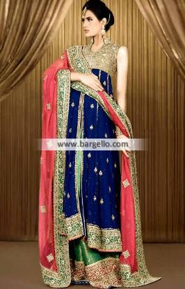 Trendy Anarkali Style Bridal Dresses Walima Dresses Reception Dresses