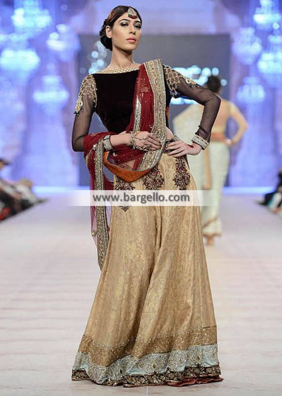 Asifa Nabeel Special Occasions Dresses Bridesmaid Lehenga Skirt PFDC Collection Pakistan