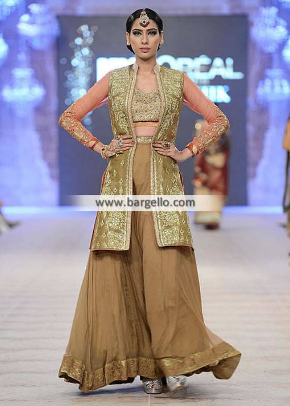 Asifa Nabeel Wedding Dresses Party Wear Sharara Dresses Collection PFDC