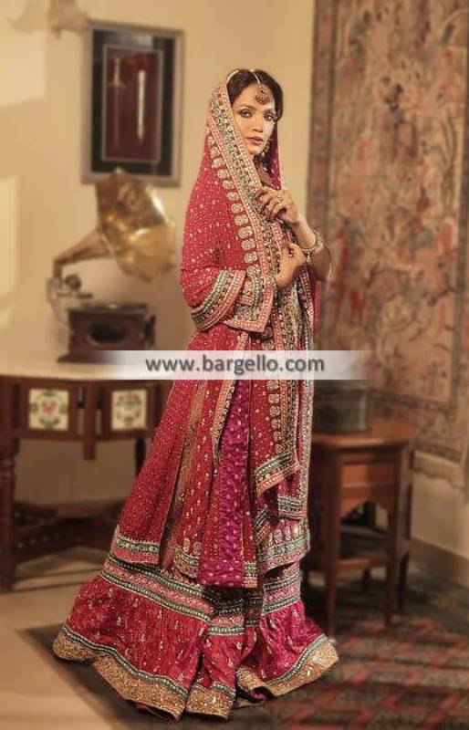 Pakistani Wedding Dresses Wedding Gharara by Samia Ahmed Bridal Gharara Collection
