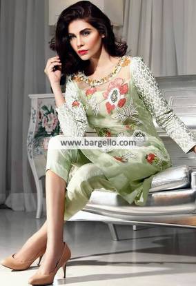 Casual Dresses Pakistan Semi Formal Dresses with Cropped Trouser