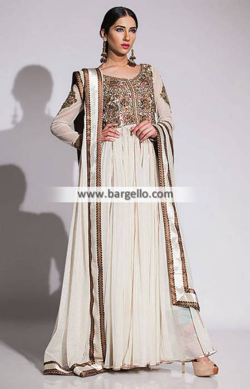 Fahad Hussayn Anarkali Dresses for Engagement Wedding Reception and All Formal Events