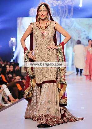 Rani Emaan Bridal Collection Walima Dresses Reception Dresses Gharara PBCW 2014