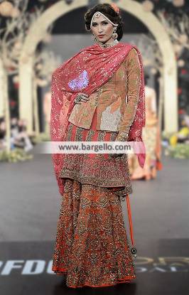 HSY Bridal Sharara HSY Wedding Dresses Collection UK USA Canada Australia Saudi Arabia