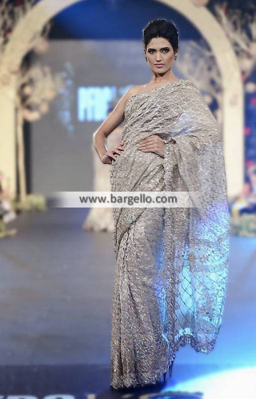 Elan's Saree Collection Gorgeous Elan Saree with Strapless Blouse Wedding Saree Formal Saree