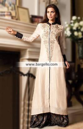 Pakistani A-Line Party Wear Netherlands Flared Sharara Party Wear Gul Ahmed Pret Collection 2014