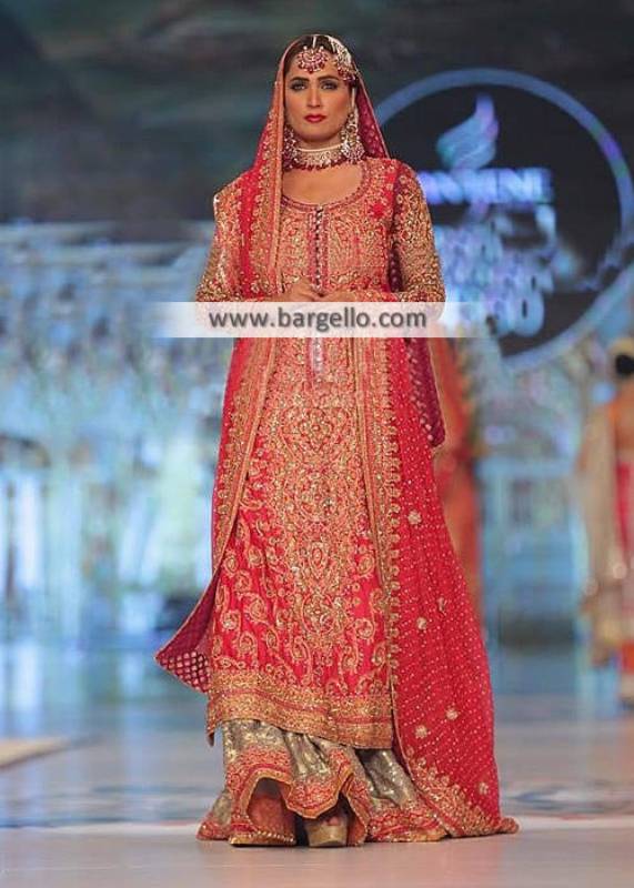 Pakistani Bridal Sharara Collection Bloomfield Hills Nomi Ansari Bridal Sharara for Wedding Function