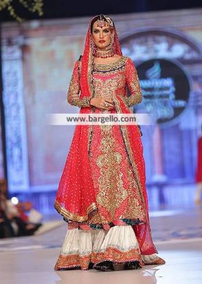Dazzling Bridal Wear Gharara Detroit Michigan USA Pakistani Bridal Gharara Collection