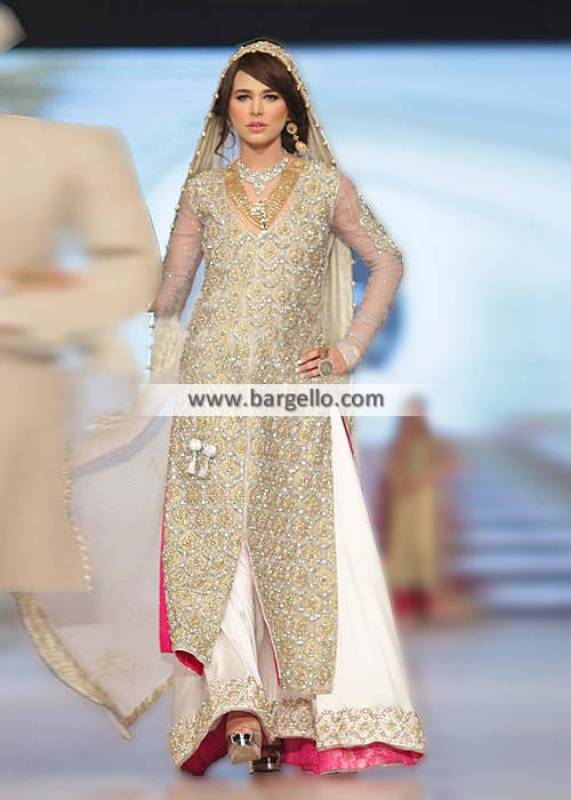 Pakistani Designer Bridal Sharara Collection Denver Coloradi USA Noman Arfeen Bridal Couture Week