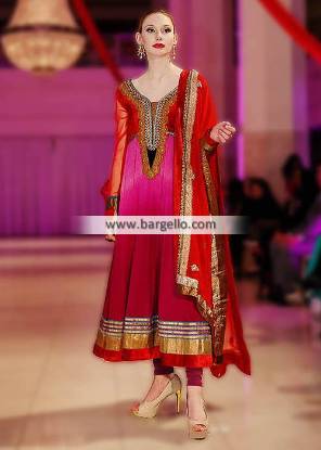 Charisma Gorgeous Anarkali Pishwas Dresses Manchester UK Evening Party Wear IBFJW 2013