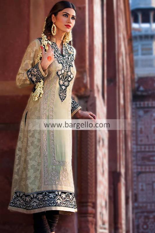 Embellished Chiffon Dresses For Shadi Season 2013 For Women